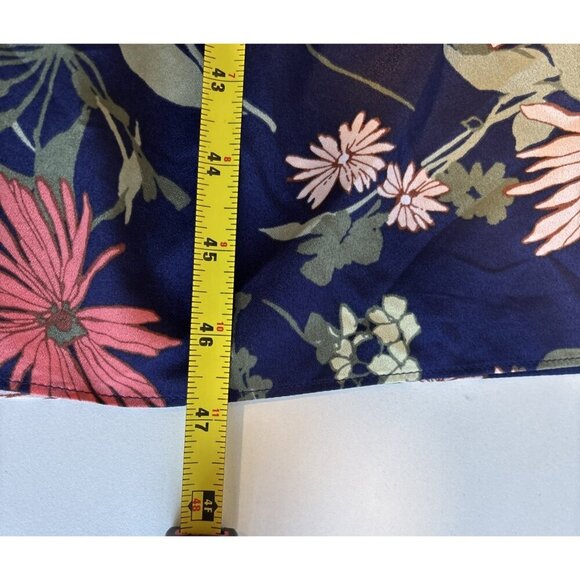 BANANA REPUBLIC Floral Print Ruffle Hem Maxi Dress Sleeveless Women's Sz 6 - Picture 8 of 11